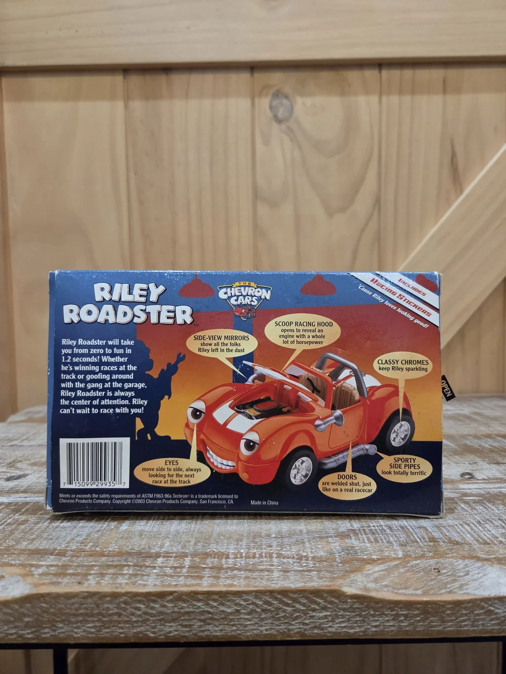 NIB | Vintage Chevron Cars Riley Roadster